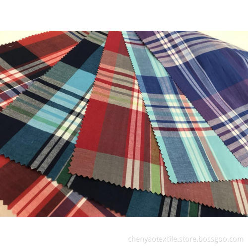 T/C Stretch Yarn-dyed Plaid Fabric